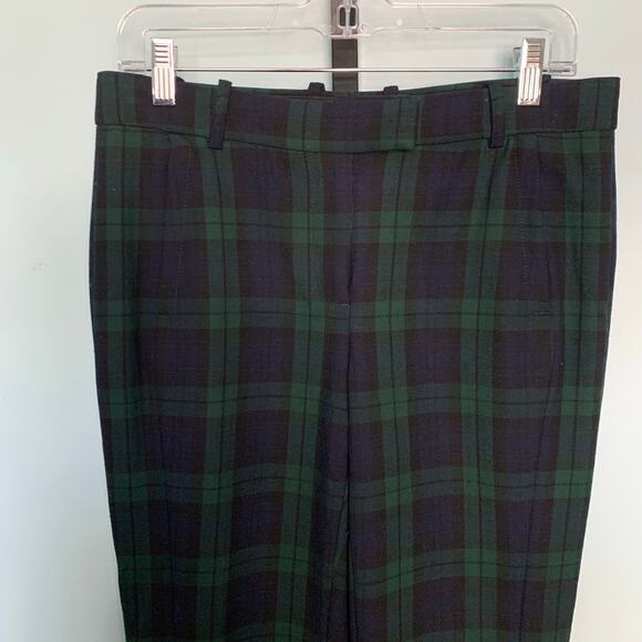 J. Crew Maddie Wool Blend Pants in Blackwatch Plaid Size 4 - Picture 3 of 7